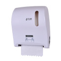 DISTRIBUTEUR AUTOMATIQUE AUTO CUT DE SERVIETTES EN ROULEAU ABS BLANC- CLAR SYSTEM