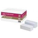 Essuie-mains plié en V PRESTIGE pure ouate blanc FSC - Carton de 3000 formats