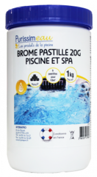 Brome pastille piscine et spa - HYDRAPRO - 1KG