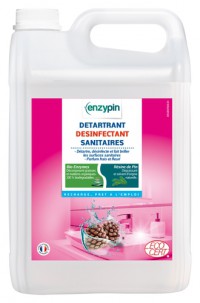 Détartrant Désinfectant Sanitaires ENZYPIN - LE VRAI Professionnel - 5L - Ecocert