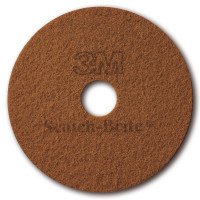 Disque de nettoyage et de préparation des sols en pierre - Diamant Terre de Sienne - Scotch Brite qualité PREMIUM 3M