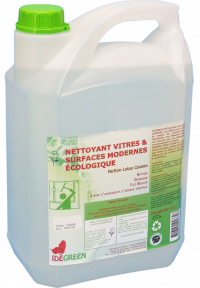 Nettoyant Vitres et Surfaces - IDEGREEN - 5L - Ecolabel