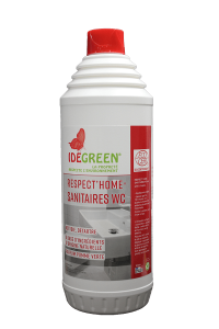 Gel nettoyant détartrant Sanitaires & Wc - IDEGREEN RESPECT HOME - HYDRACHIM - 1L