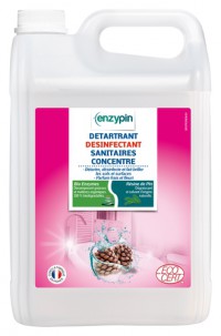 Détartrant Désinfectant Sanitaires concentré ENZYPIN - LE VRAI Professionnel - 5L - Ecocert