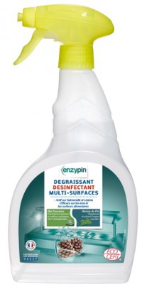 Dégraissant désinfectant multi-surfaces ENZYPIN - LE VRAI Professionnel - 750mL - Ecocert