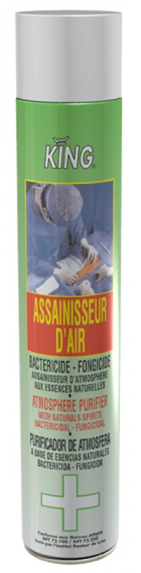 Purificateur d'air et désinfectant surfaces menthe KING - 750 ml SICO