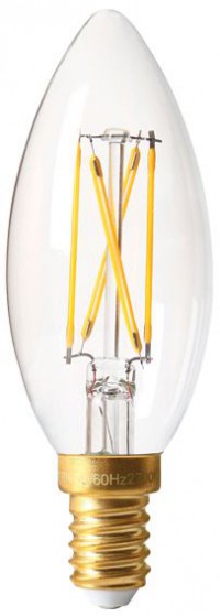 Ampoule flamme C35 filament LED 4W E14