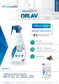 SPEED SURF - nettoyant multi surfaces- 5L -Hydrachim 
