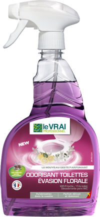 Odorisant toilettes ÉVASION FLORALE - LE VRAI Professionnel - 750mL