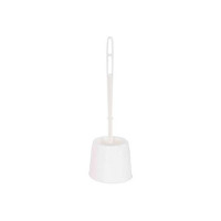 Balayette WC + socle blanc 
