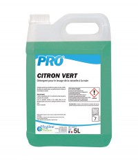 Liquide vaisselle PRO CITRON VERT - HYGIENE & NATURE - 5L