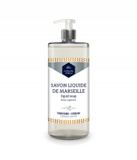 Savon Liquide de Marseille Verveine Citron - LA BRANCHE D'OLIVIER - HYGIENE & NATURE - 1L
