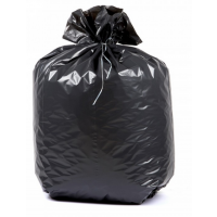 Boîte de 200 sacs poubelles traditionnels 130 litres renforcés Noir  82x120cm 34 microns NFE