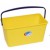 Seau rectangulaire 13L-jaune- multi usages 